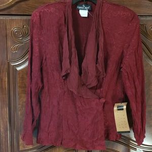 Carole Little Petites Blouse Size 8 NWT